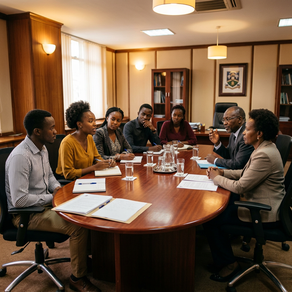 Where the wins happen — student leaders at the table with university decision-makers.