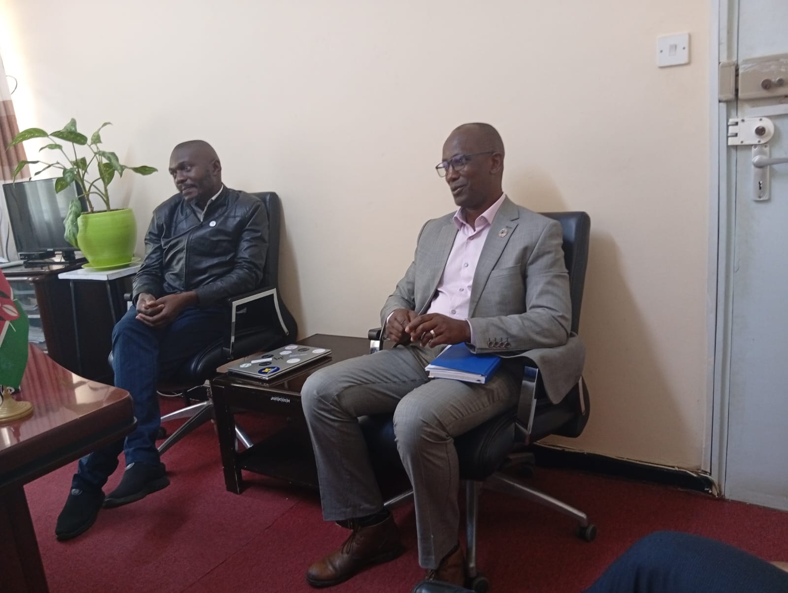 Mr. Paul Mugambi and Dr. Kennedy Senagi ahead of the session