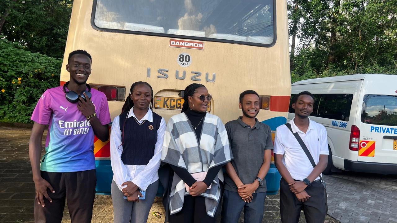 Student leaders and participants after the CSR visit