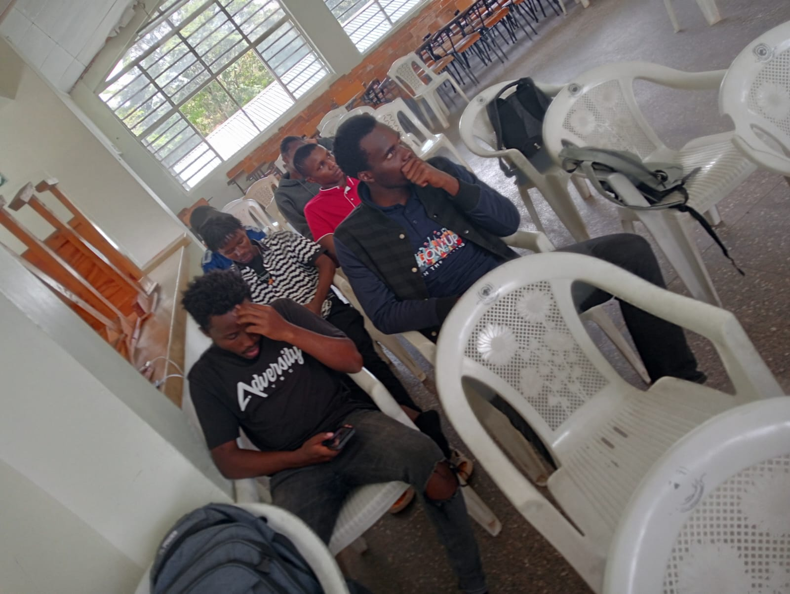Students engaged during the AWS Cloud Day talk